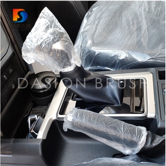 자동차 시트 스티어링 휠 기어 변속 및 매트 용 일회용 플라스틱 내부 자동차 보호 키트 